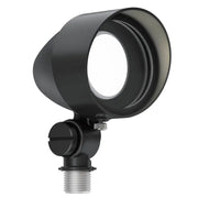 Kichler textured black LED landscape accent flood light with round glare shield