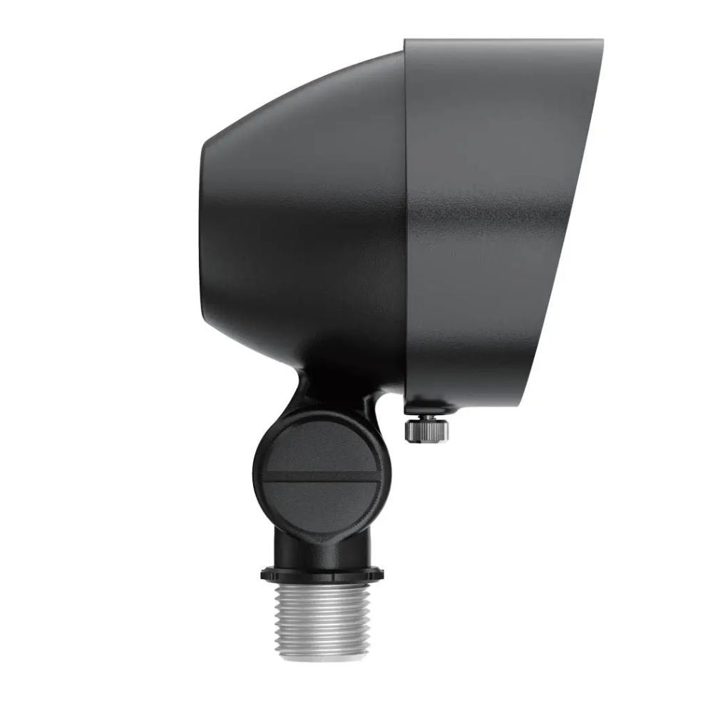 Kichler textured black LED landscape accent flood light head with hinged glare shield