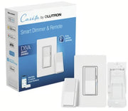 Lutron DVRF-PKG1D-WH Diva Smart Dimmer Switch 3-Way Kit with Pico Paddle Remote for the Caseta system, Smart Hub Not Required, White