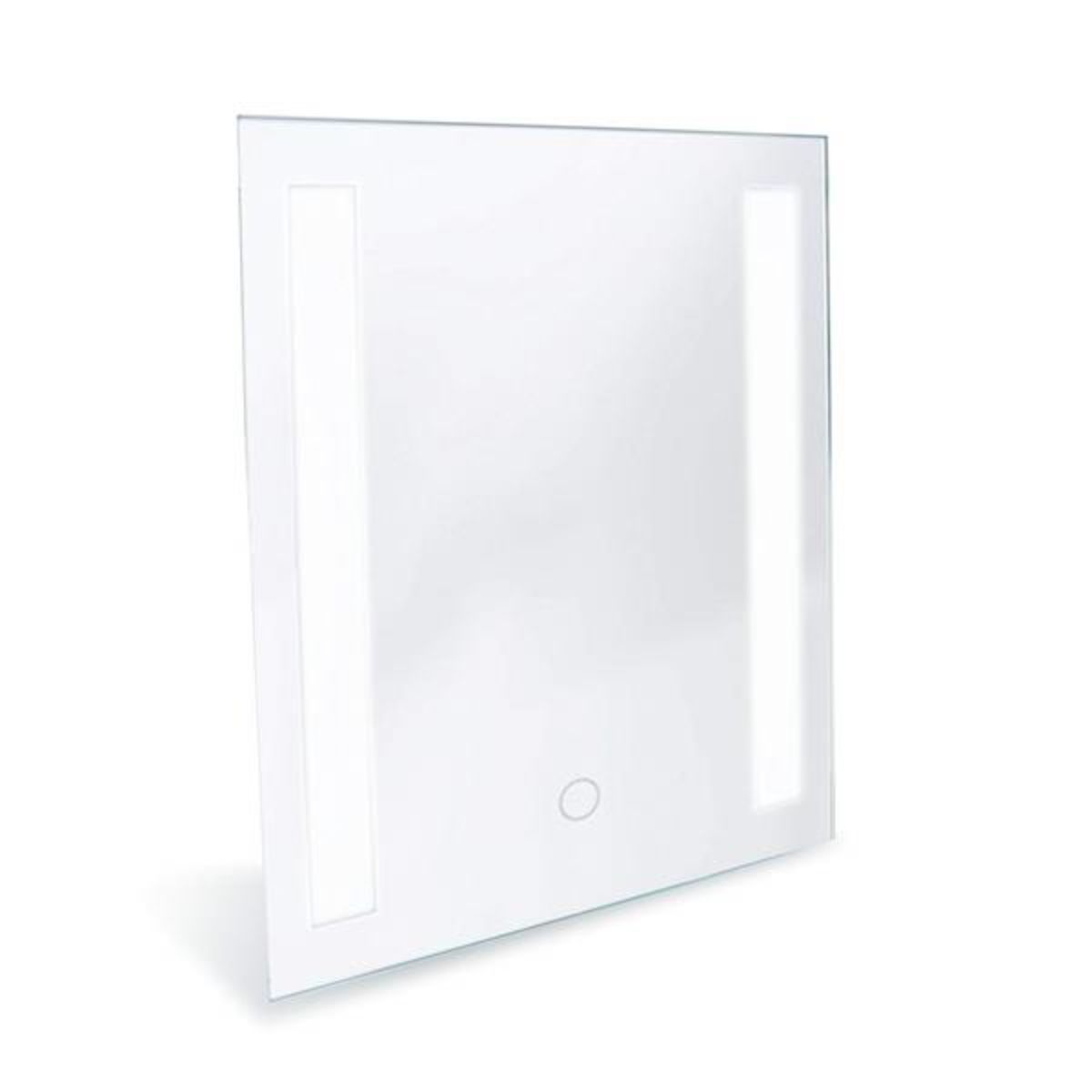 Catella 12 in. x 16 in. LED Wall/Table Stand Mirror with Touch On/Off Dimmer Function