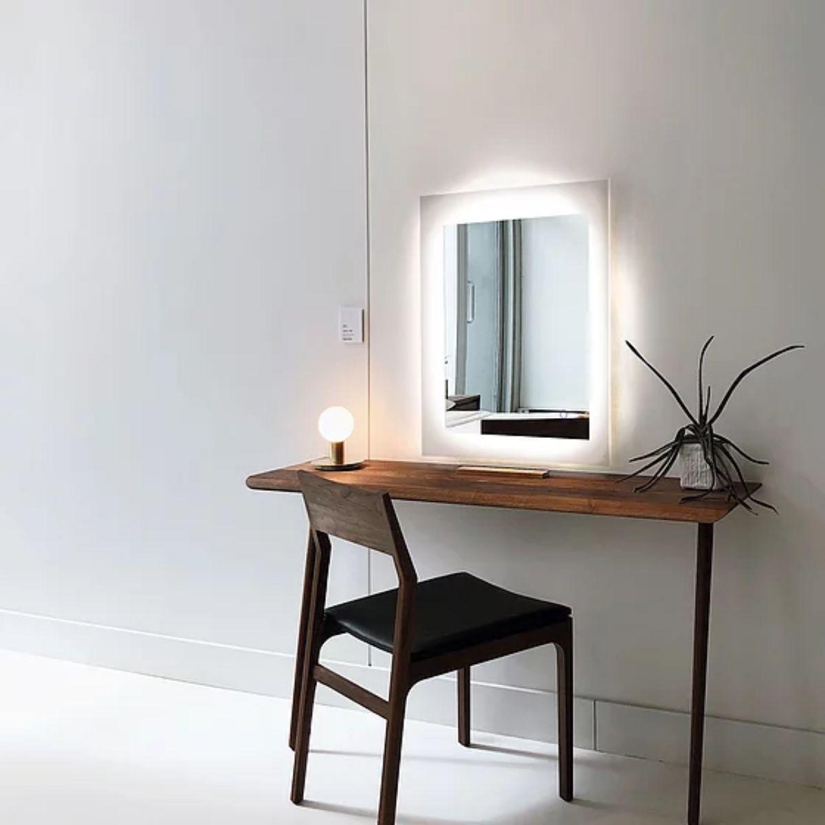 Royal 24 in. x 32 in. LED Wall Mirror with Touch On/Off Dimmer Function - Bees Lighting
