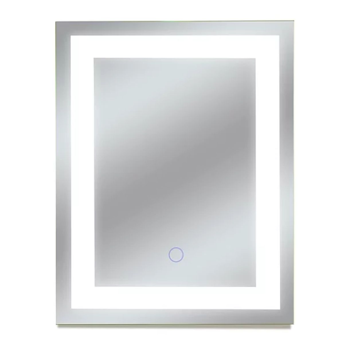 Edison 12 in. x 16 in. LED Wall/Table Stand Mirror with Touch On/Off Dimmer Function
