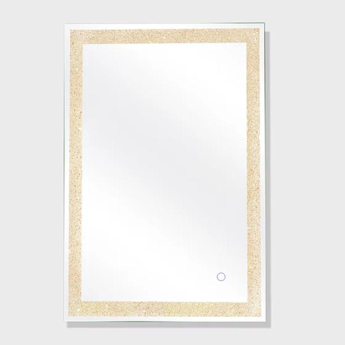 Edison Crystal 71 in. x 38 in. LED Wall Mirror - Bees Lighting