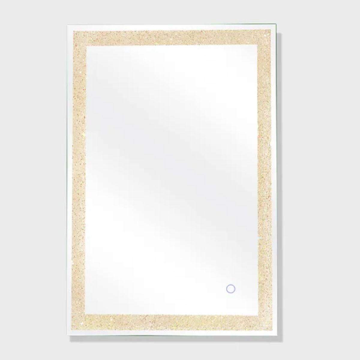 Edison Crystal 88 in. x 38 in. LED Wall Mirror - Bees Lighting
