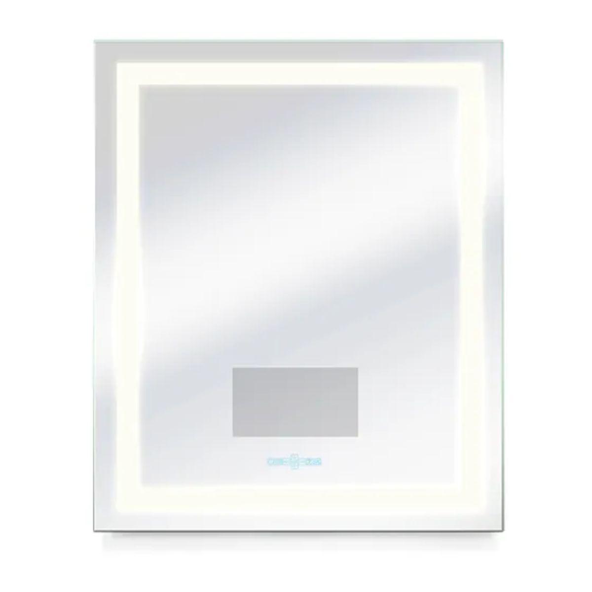 Edison 30 In. X 36 In. Tri-color LED Wall Mirror With 13.3 in. LCD Television and Touch On/Off Dimmer Function