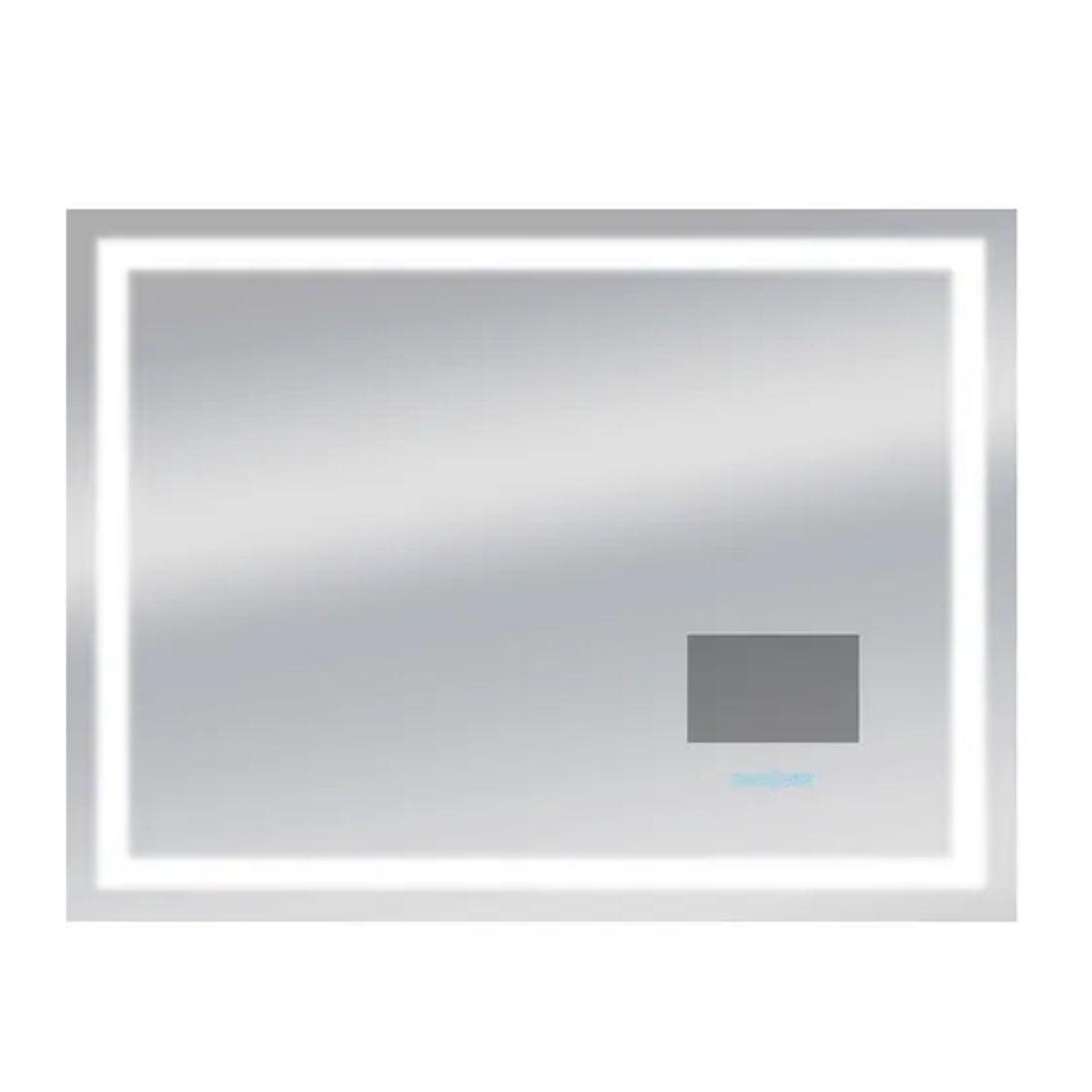 Edison 48 In. X 36 In. Tri-color LED Wall Mirror With 13.3 in. LCD Television and Touch On/Off Dimmer Function