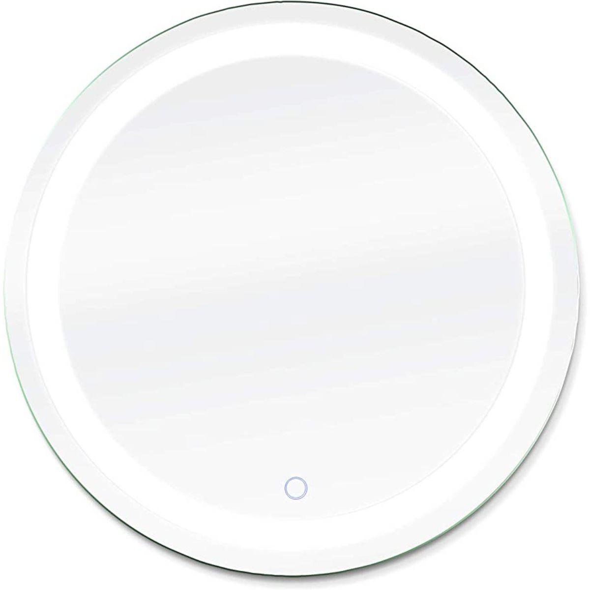 Edison 36 in. Round LED Wall Mirror with Touch On/Off Dimmer Function - Bees Lighting