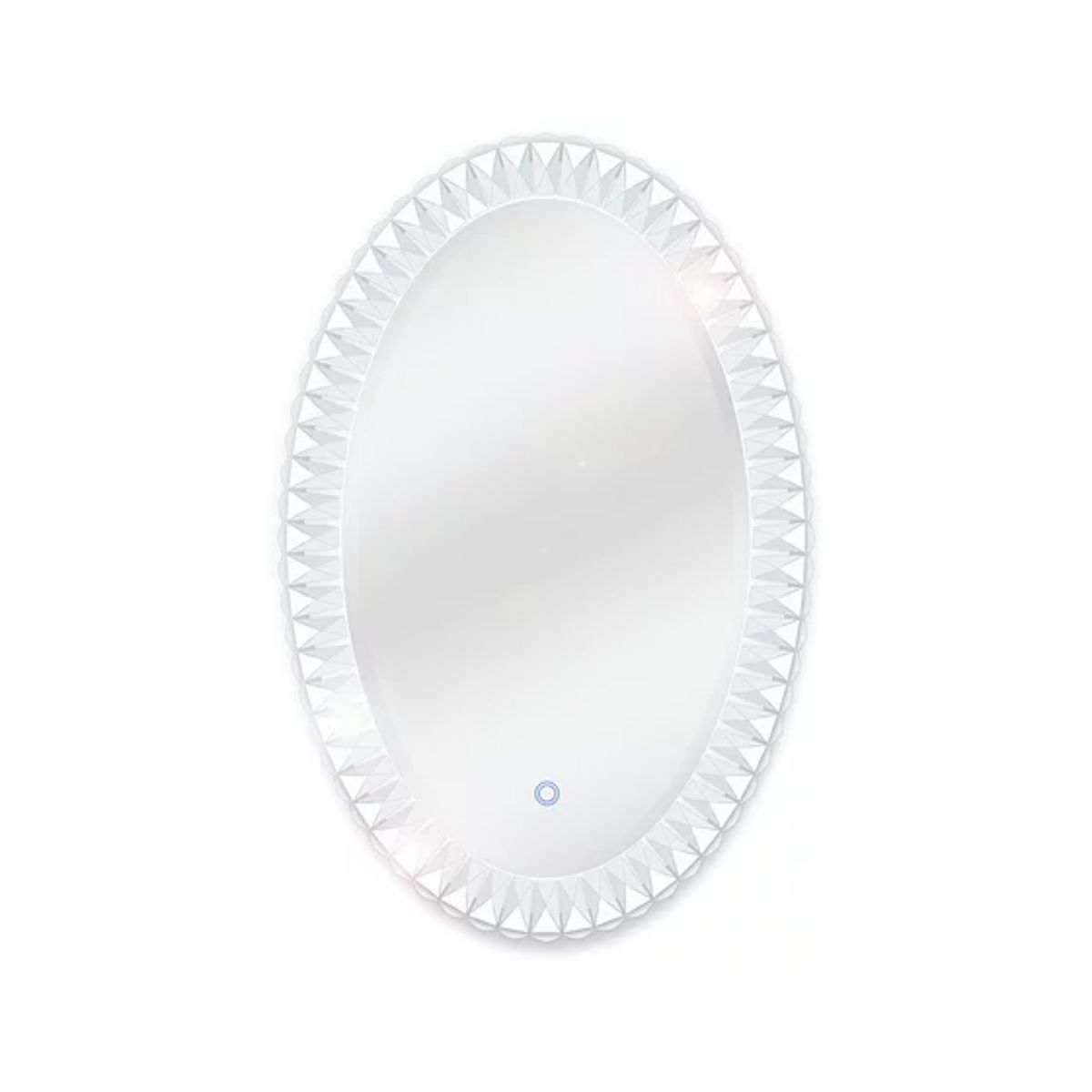 Volta 20 in. x 30 in. Oval LED Freestanding Mirror with Touch On/Off Dimmer Function - Bees Lighting
