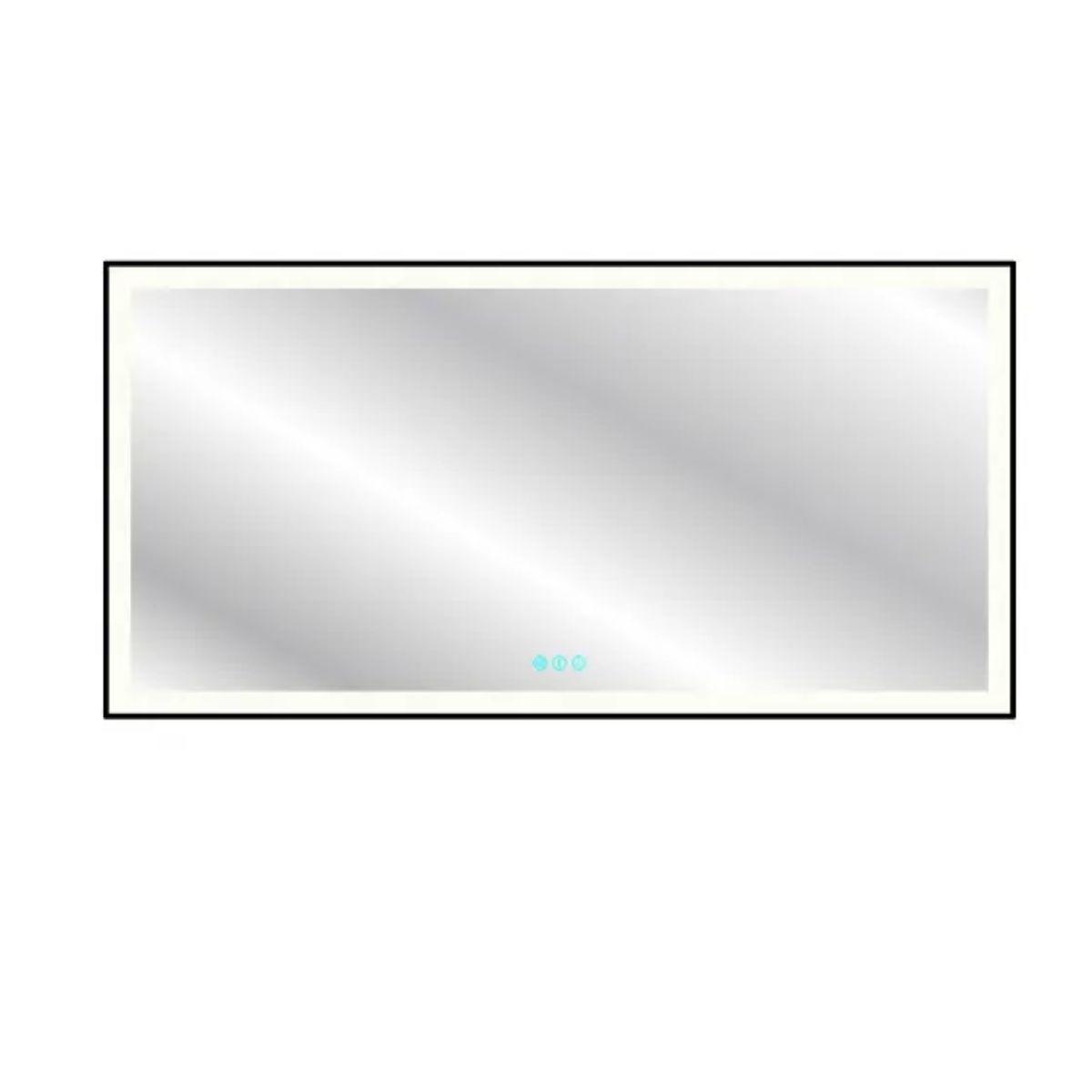 M21 Black Frame 72 In. X 36 In. LED Bathroom Vanity Mirror - Bees Lighting