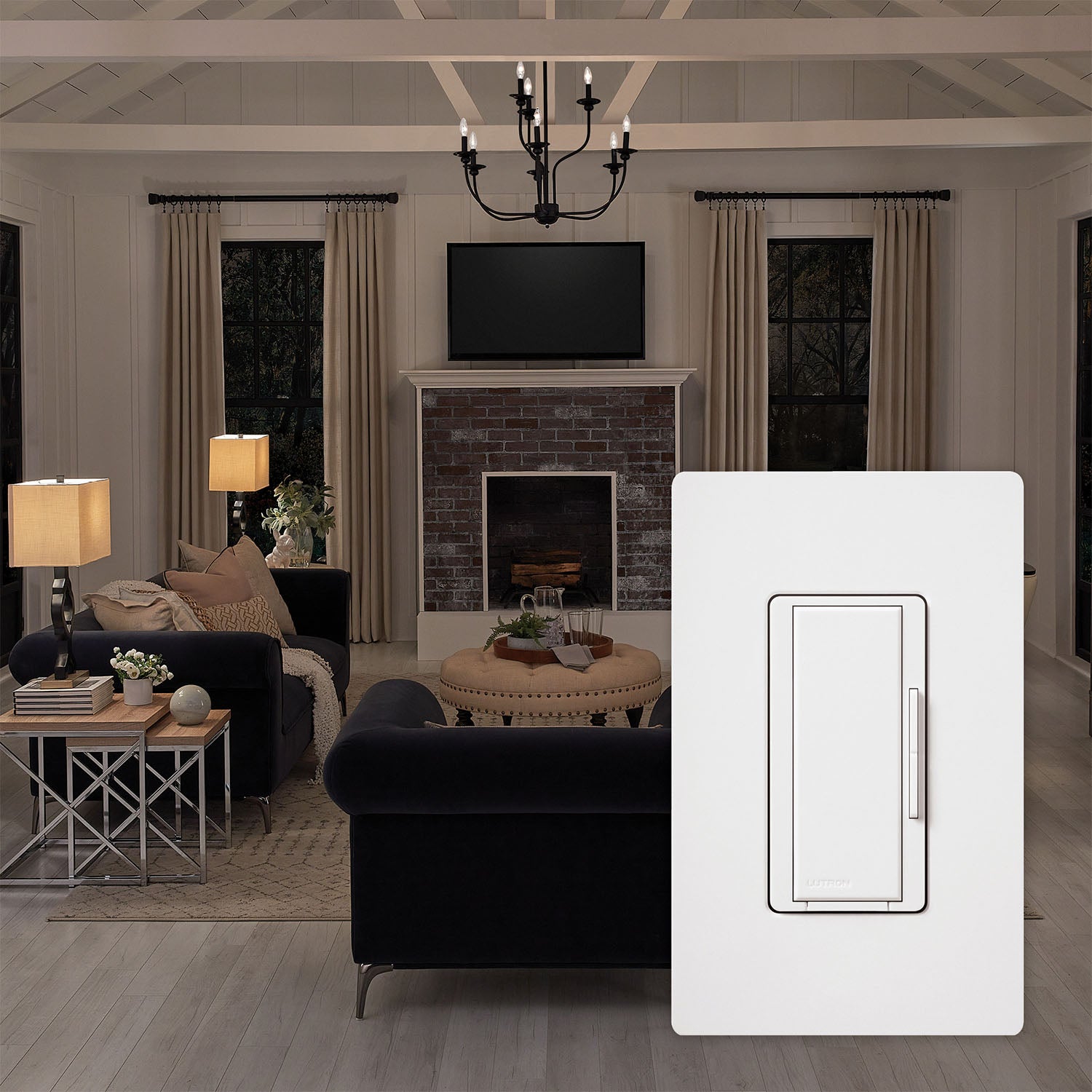 Lutron Maestro Companion Multi-Location Dimmer, Not for Standalone Use, Light Almond - Bees Lighting
