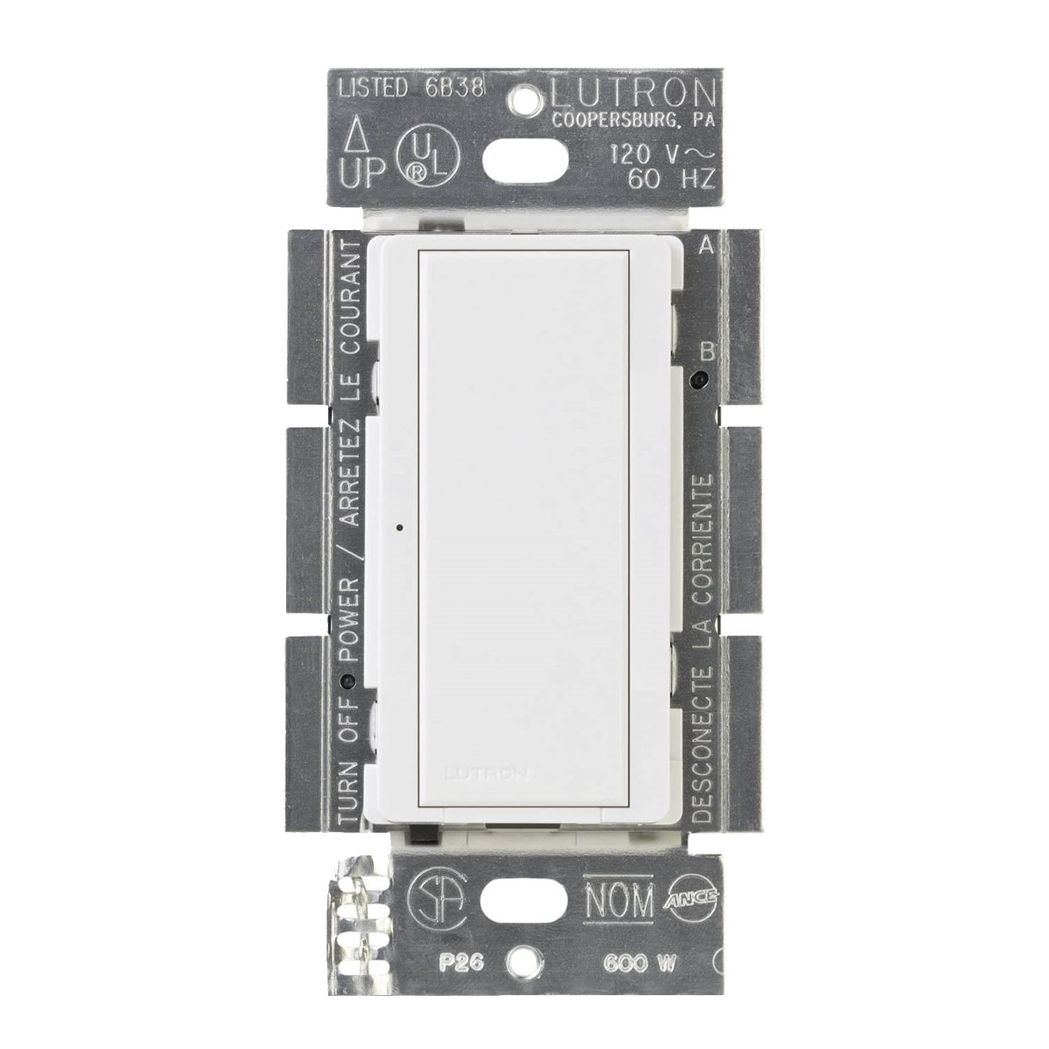 Maestro Tap Light Switch, 8A Single Pole/Multi-Location, White - Bees Lighting