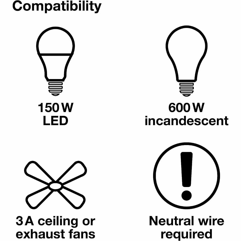 Maestro Countdown Timer Switch, 5-60 Minutes, 3A Fan|150W LED, Light Almond - Bees Lighting