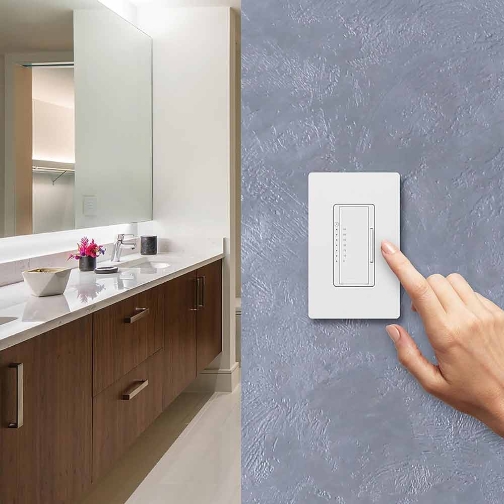 Maestro Countdown Timer Switch, 5-60 Minutes, 3A Fan|150W LED, Light Almond - Bees Lighting