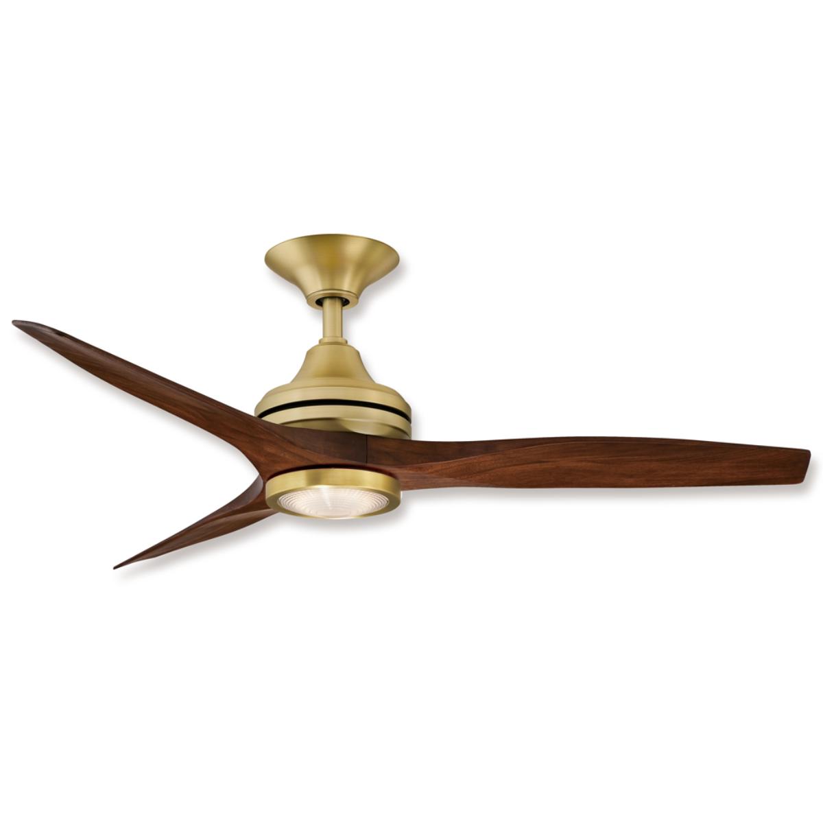 Spitfire Brushed Brass 48 in. Ceiling Fan Motor, Blades Sold Separately - Bees Lighting