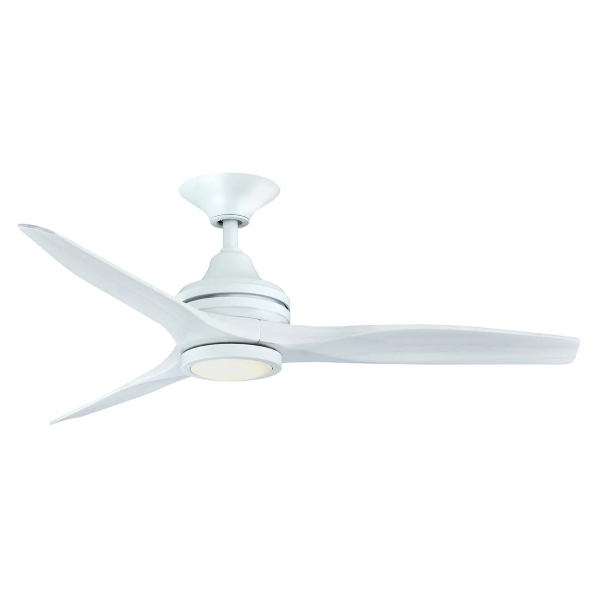 Spitfire Matte White 48 in. Ceiling Fan Motor, Blades Sold Separately - Bees Lighting