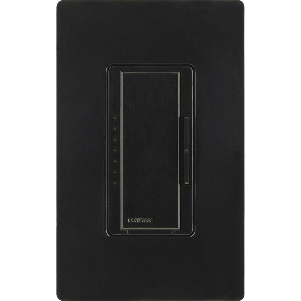 Maestro LED+ Dimmer Switch, 150-Watt, Single Pole or Multi-Location, Black - Bees Lighting