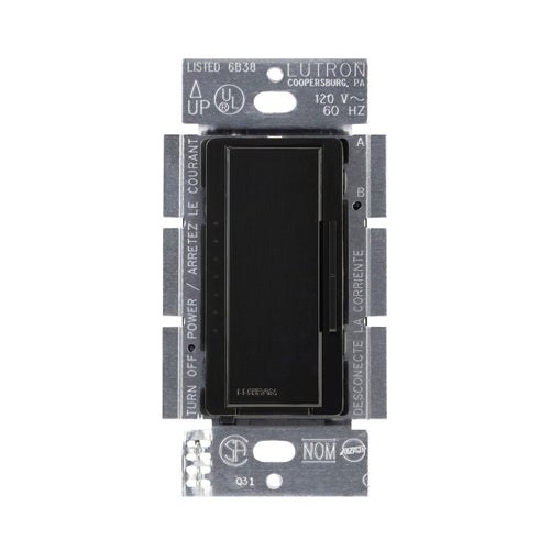 Maestro LED+ Dimmer Switch, 150-Watt, Single Pole or Multi-Location, Black - Bees Lighting