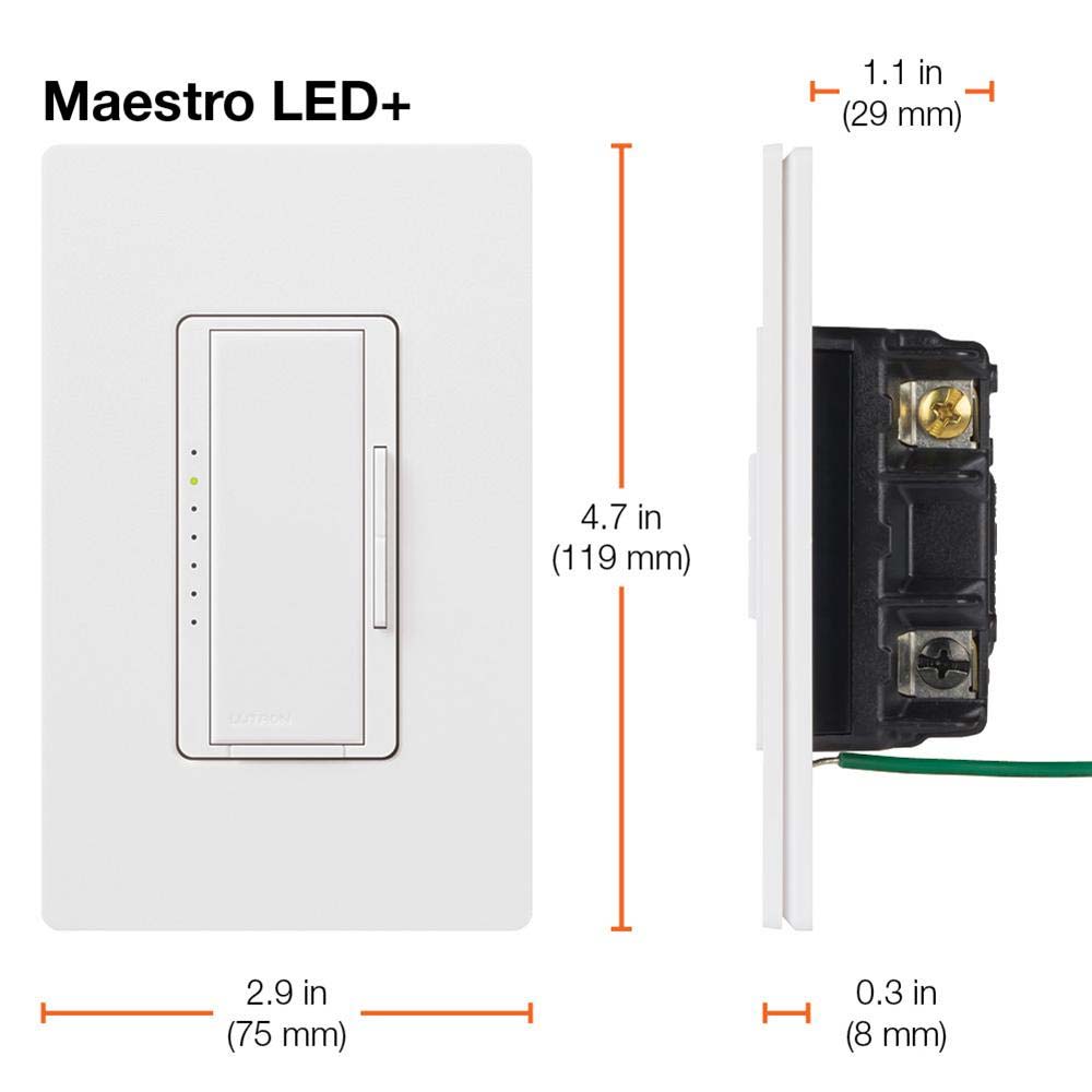 Maestro LED+ Dimmer Switch 3-Way/Multi-Location
