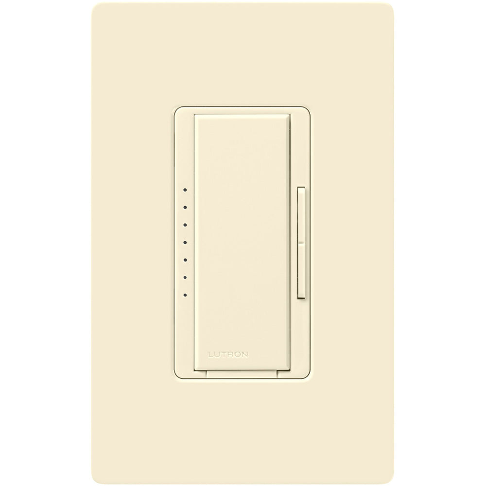 Maestro LED+ Dimmer Switch, 150-Watt, Single Pole or Multi-Location, Light Almond - Bees Lighting