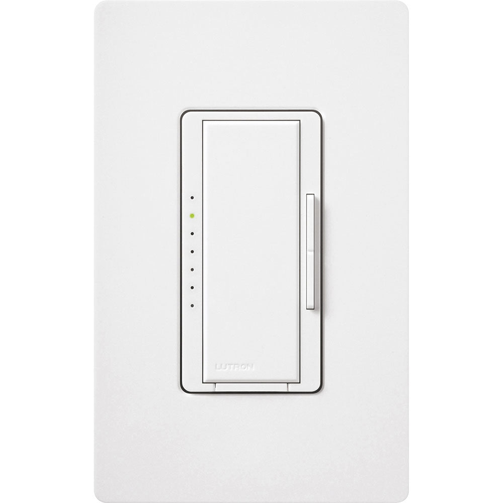 Maestro LED+ Dimmer Switch, 150-Watt, Single Pole or Multi-Location, White - Bees Lighting