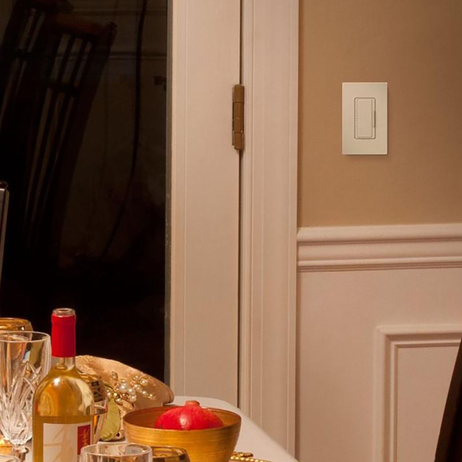 Maestro LED+ Dimmer Switch, 150-Watt, Single Pole or Multi-Location, Light Almond - Bees Lighting
