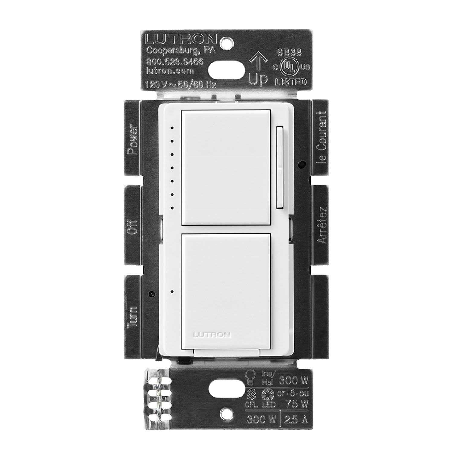 Lutron Maestro LED+ Dual Dimmer and Switch - Bees Lighting