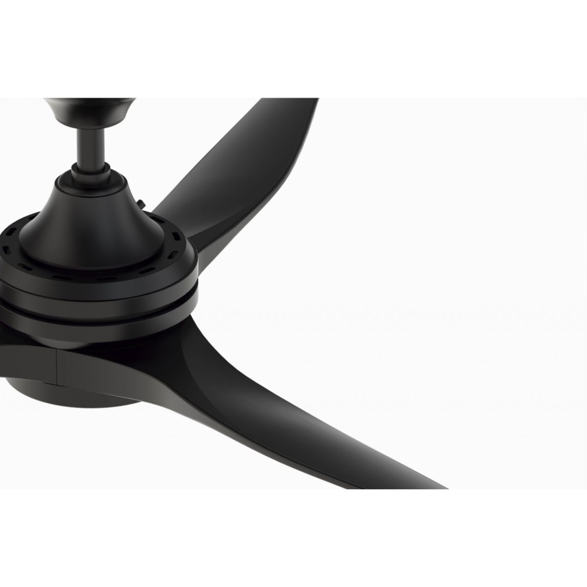 Spitfire DC Black 64 in. Ceiling Fan Motor, Blades Sold Separately - Bees Lighting