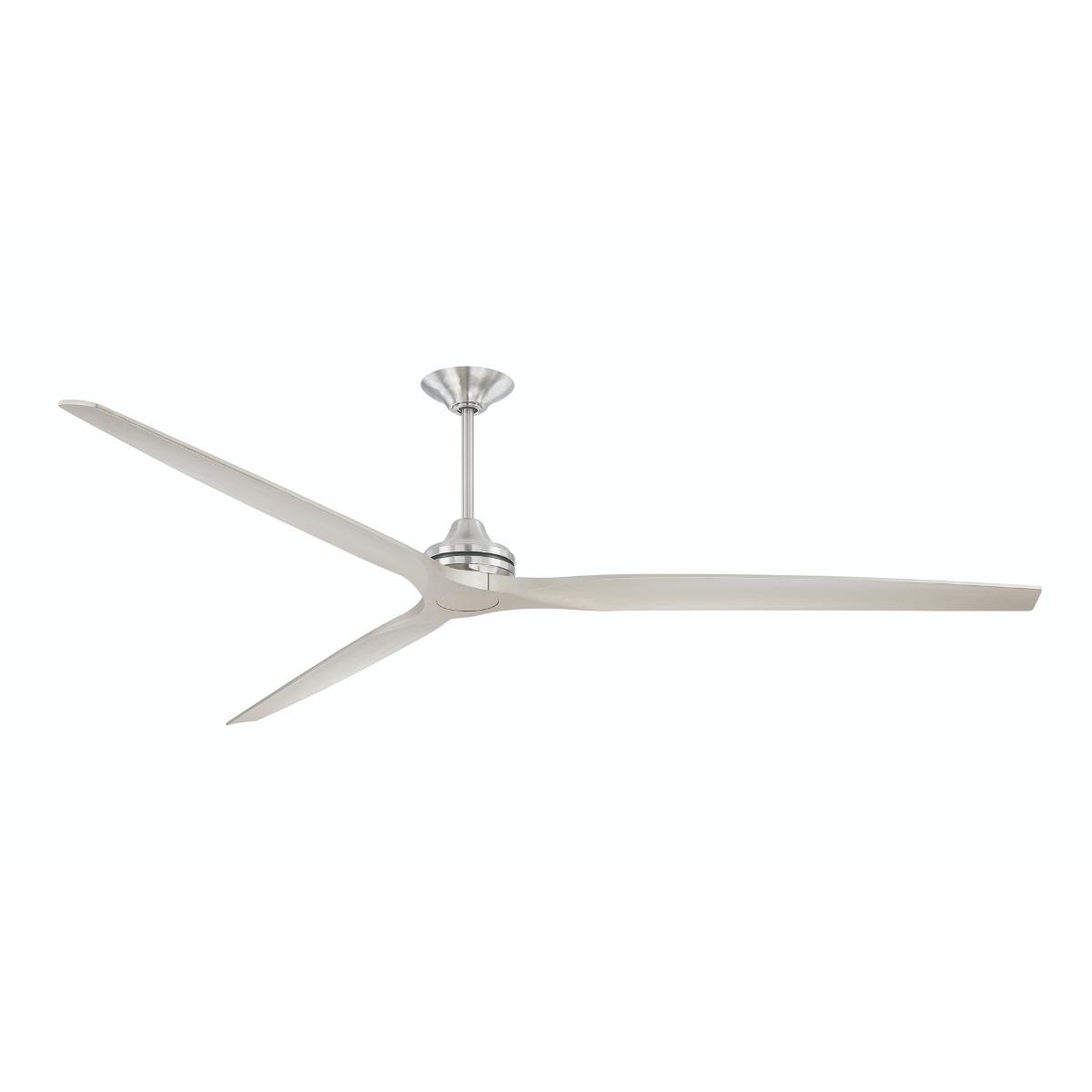 Spitfire DC Brushed Nickel 96 in. Ceiling Fan Motor, Blades Sold Separately - Bees Lighting