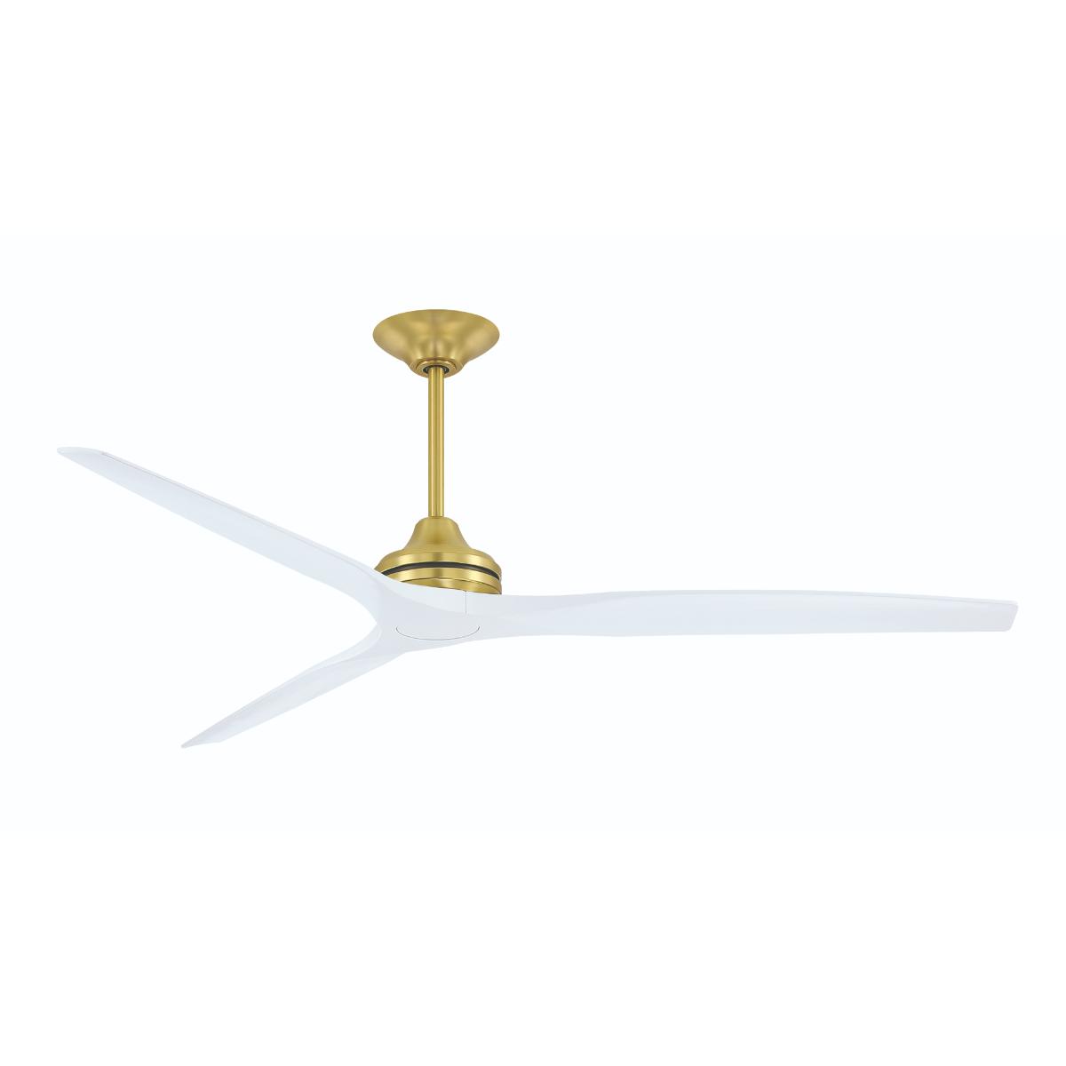 Spitfire DC Brushed Brass 72 in. Ceiling Fan Motor, Blades Sold Separately - Bees Lighting