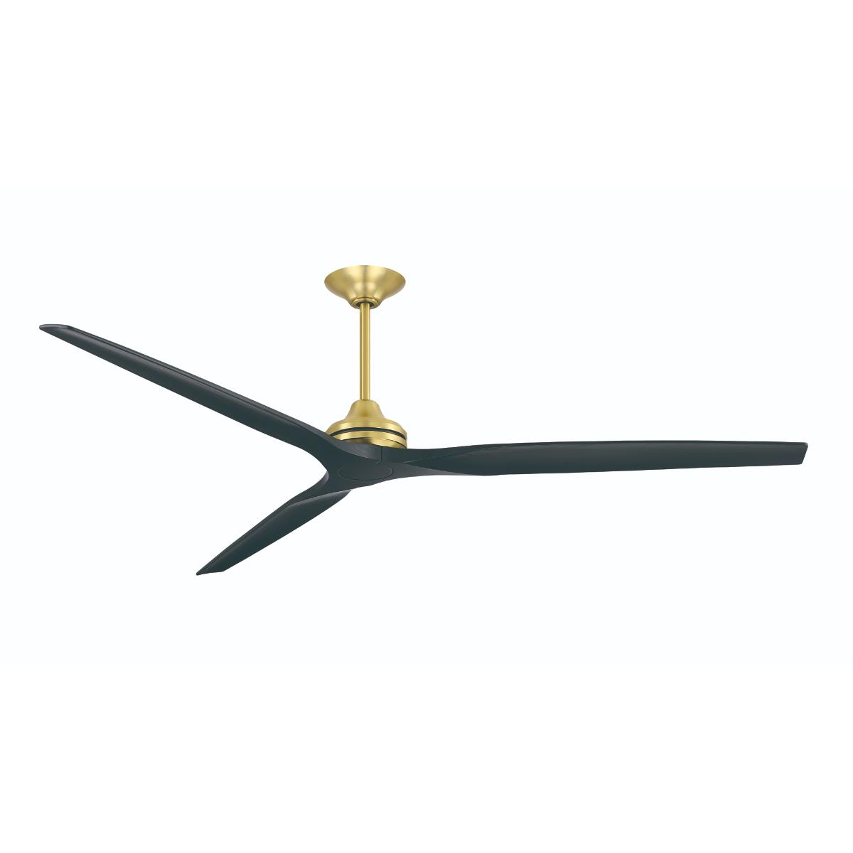 Spitfire DC Brushed Brass 84 in. Ceiling Fan Motor, Blades Sold Separately - Bees Lighting