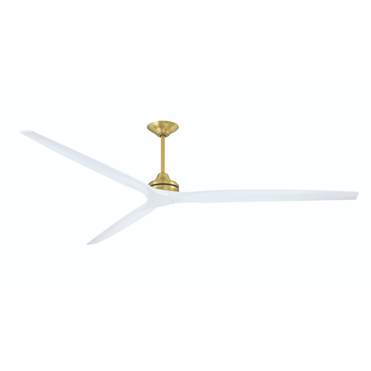 Spitfire DC Brushed Brass 96 in. Ceiling Fan Motor, Blades Sold Separately - Bees Lighting
