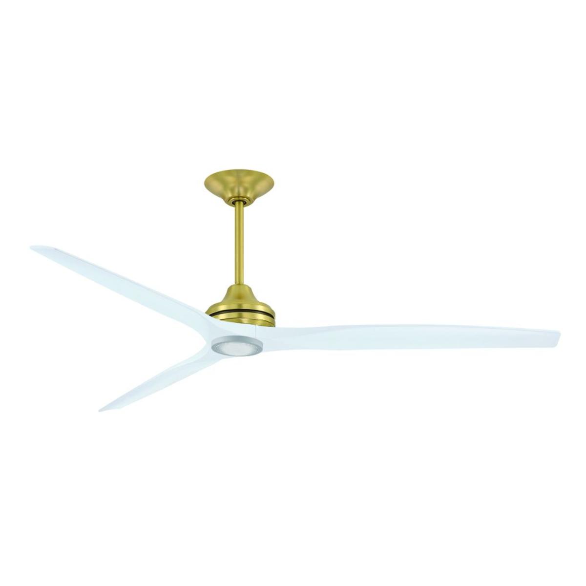 Spitfire DC Brushed Brass 96 in. Ceiling Fan Motor, Blades Sold Separately - Bees Lighting