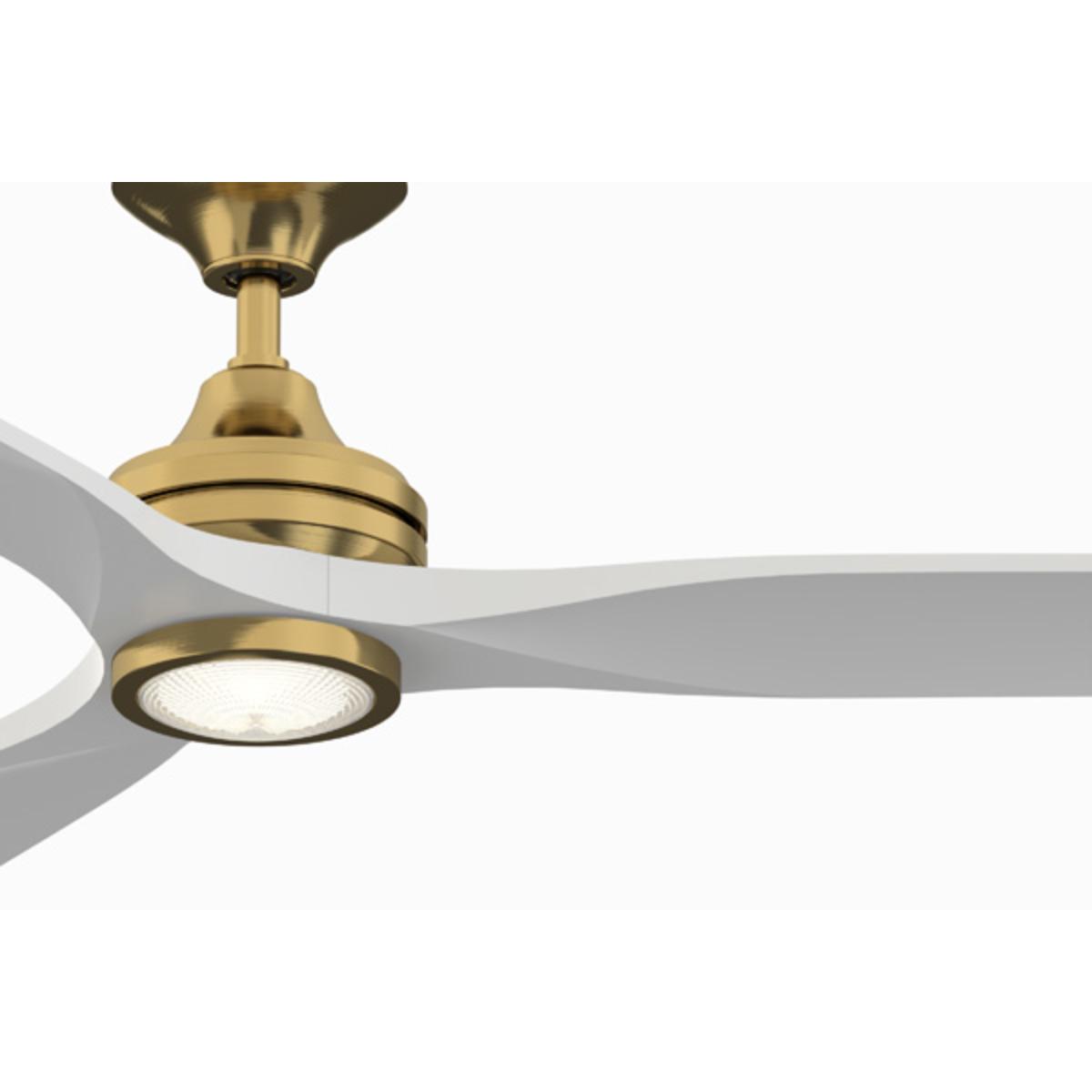 Spitfire DC Brushed Brass 96 in. Ceiling Fan Motor, Blades Sold Separately - Bees Lighting