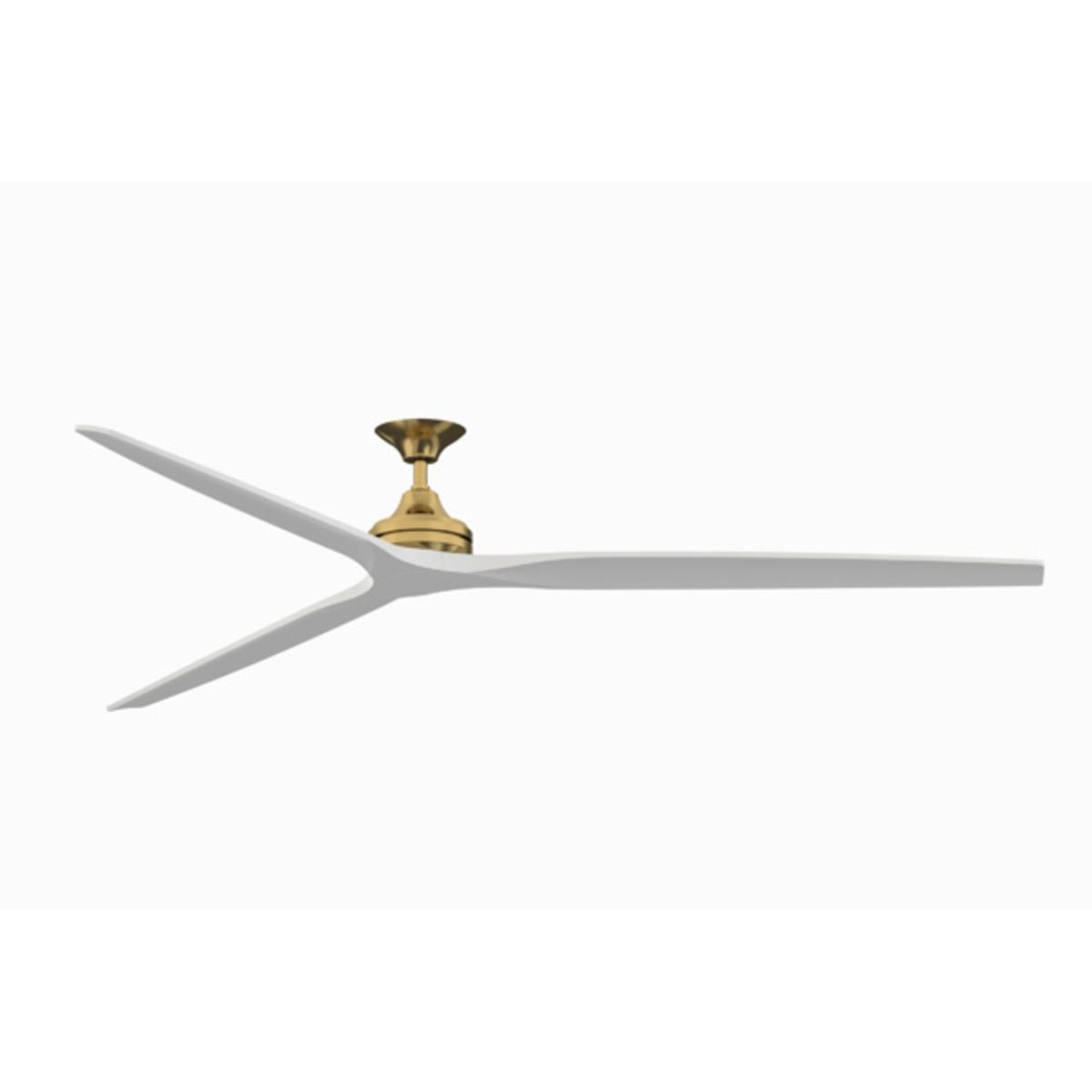 Spitfire DC Brushed Brass 96 in. Ceiling Fan Motor, Blades Sold Separately - Bees Lighting