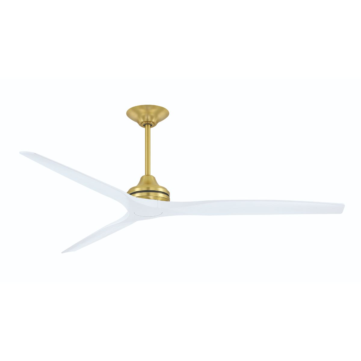 Spitfire DC Brushed Brass 64 in. Ceiling Fan Motor, Blades Sold Separately - Bees Lighting