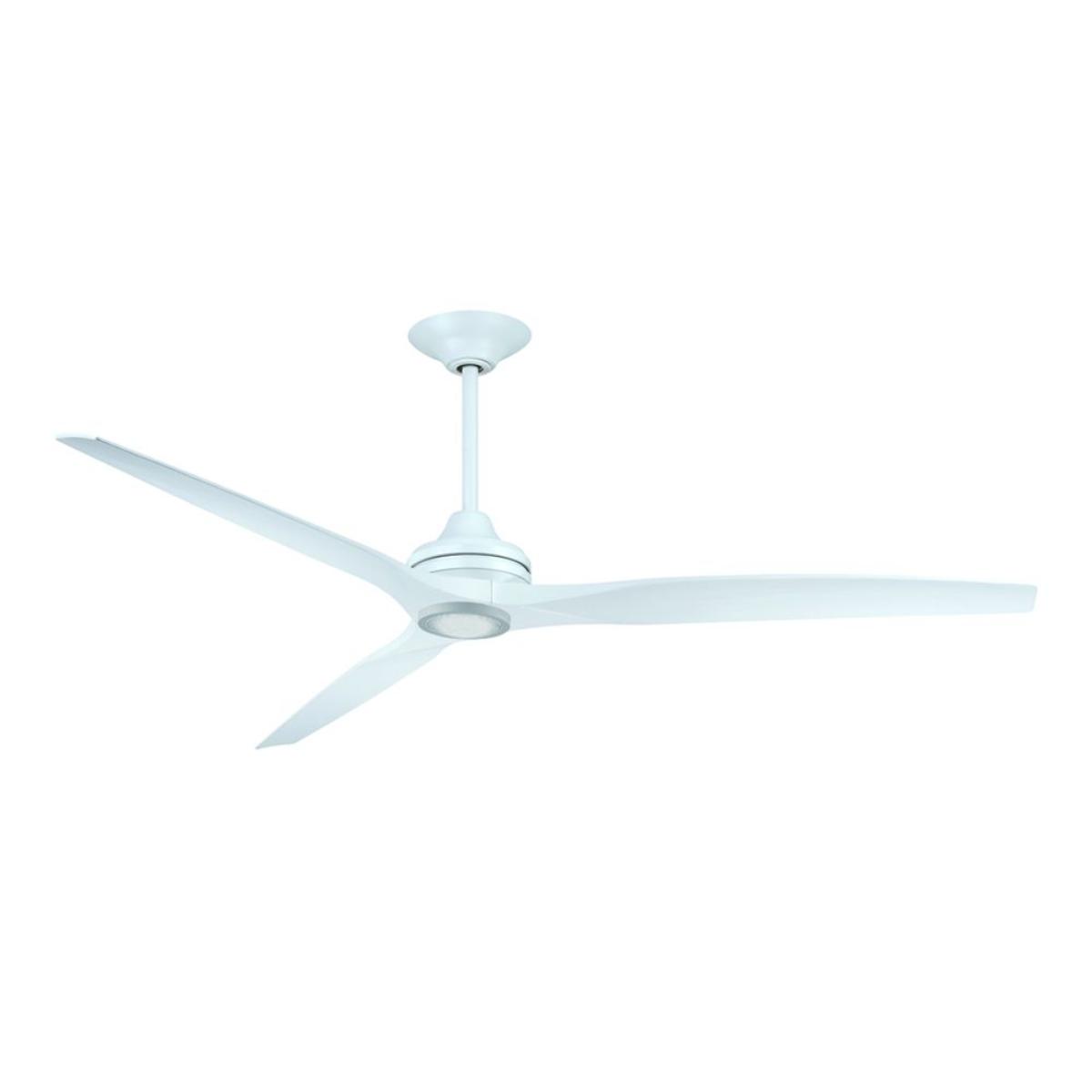 Spitfire DC Matte White 84 in. Ceiling Fan Motor, Blades Sold Separately - Bees Lighting