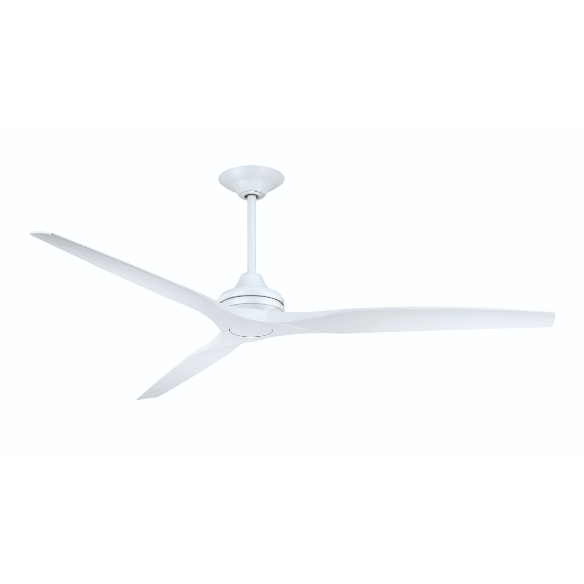 Spitfire DC Matte White 64 in. Ceiling Fan Motor, Blades Sold Separately - Bees Lighting