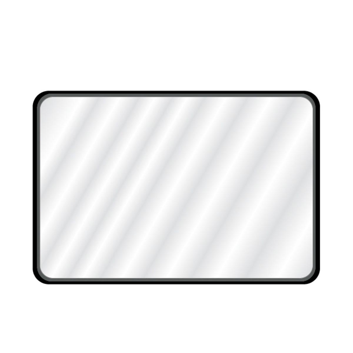 Raven 24 In. X 36 In. Rectangle Black Aluminum Frame Mirror - Bees Lighting