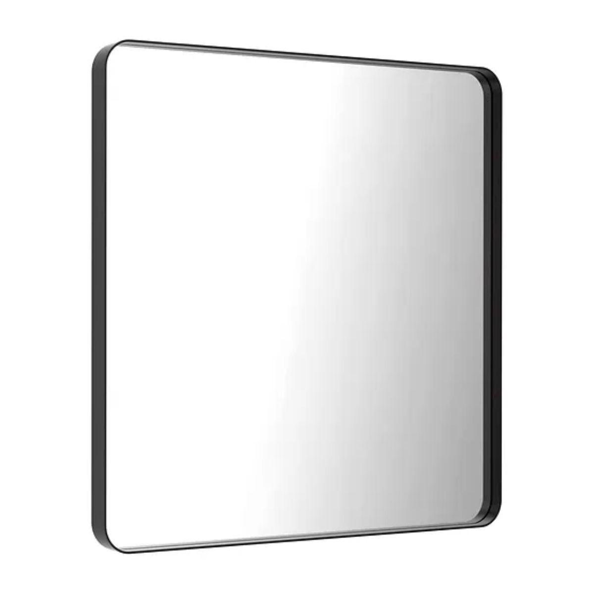 Raven 36 In. X 36 In. Black Aluminum Frame Mirror