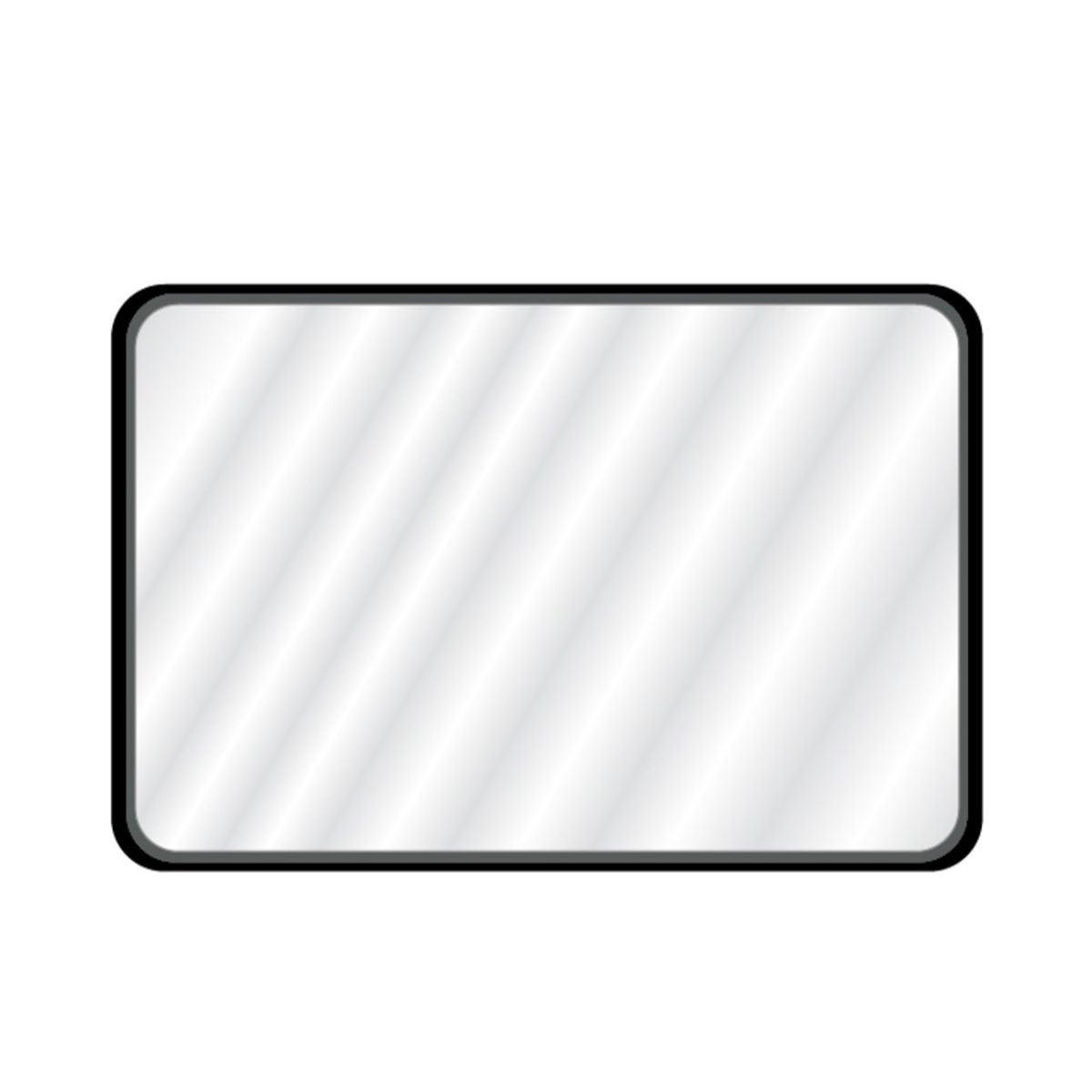 Raven 48 In. X 32 In. Black Aluminum Frame Mirror - Bees Lighting