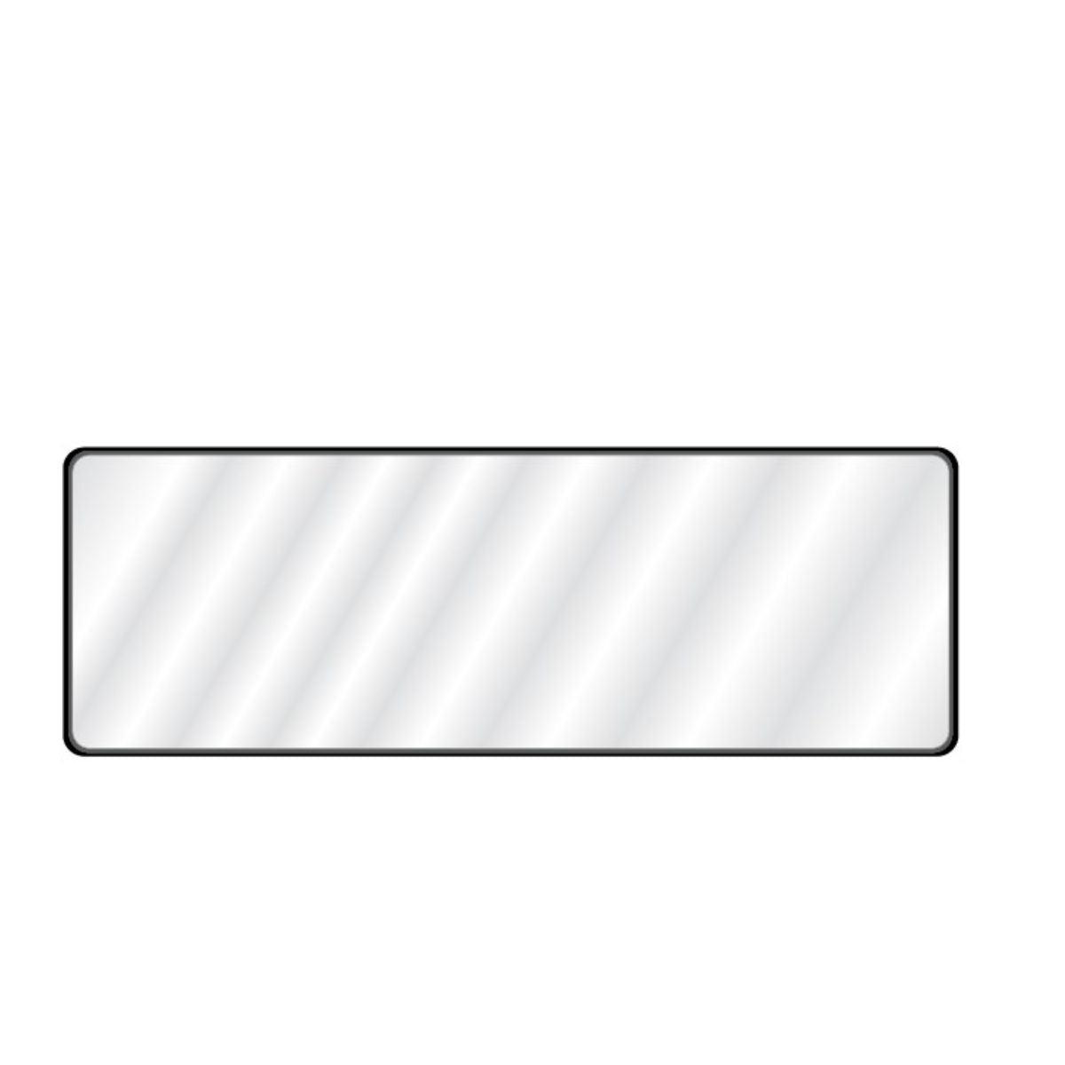Raven 65 In. X 22 In. Black Aluminum Frame Mirror - Bees Lighting