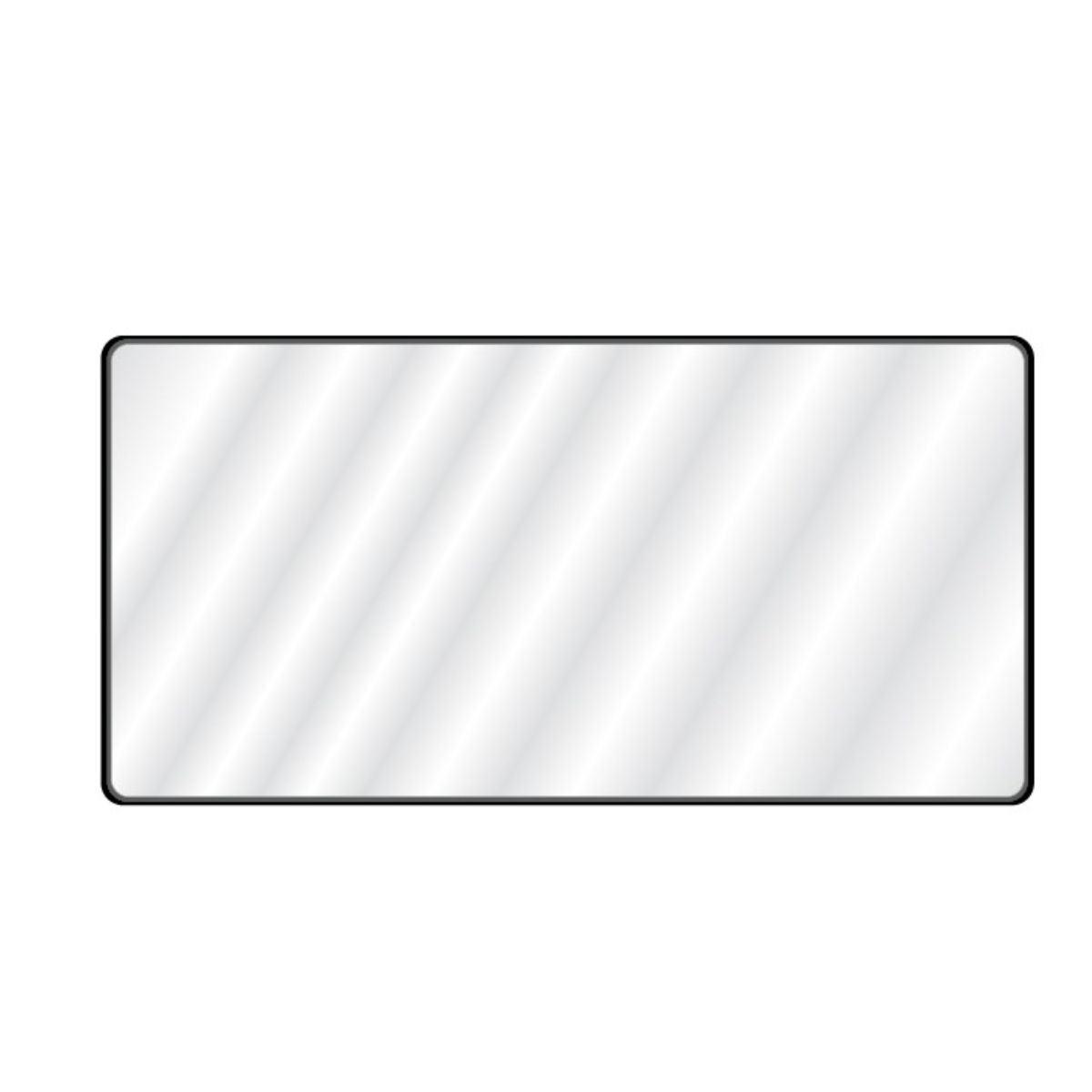 Raven 36 In. X 72 In. Black Aluminum Frame Mirror - Bees Lighting