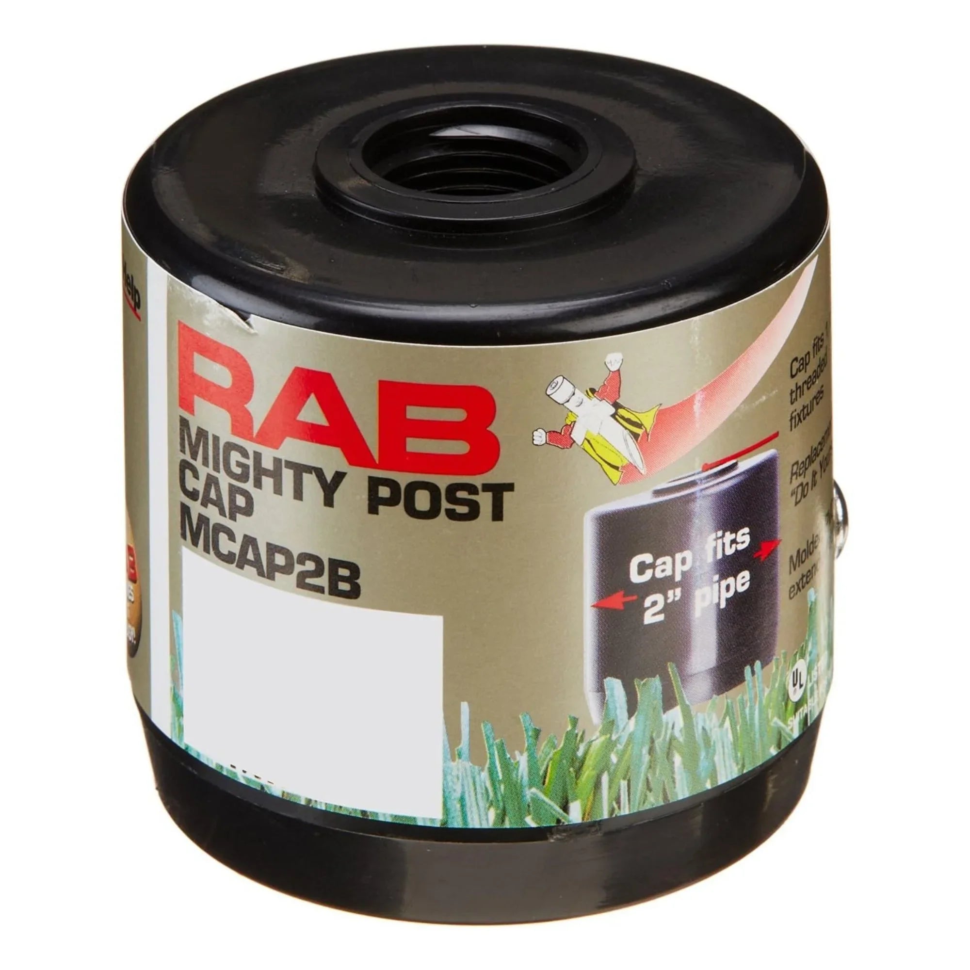 2" PVC Mighty Post Cap - Black