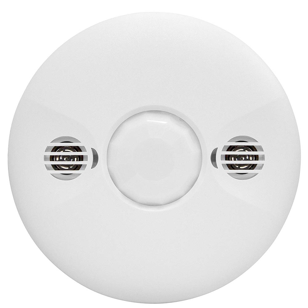 PIR|Ultrasonic Dual Technology 360º Occupancy Ceiling Sensor, 8A, 120-277V, White