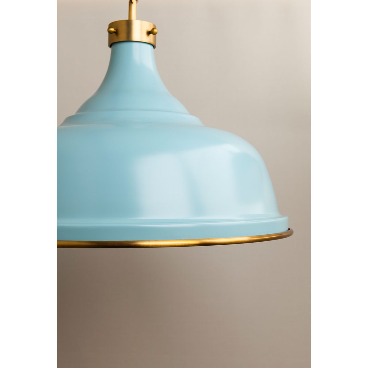 Painted No.1 18 in. 3 Lights Pendant Light Blue Bird Finish - Bees Lighting