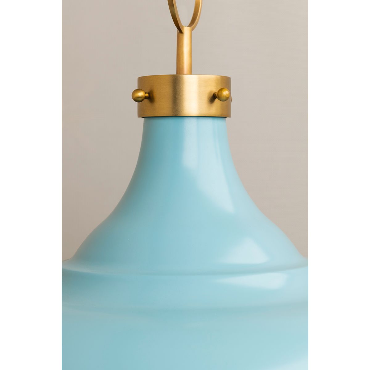Painted No.1 18 in. 3 Lights Pendant Light Blue Bird Finish - Bees Lighting