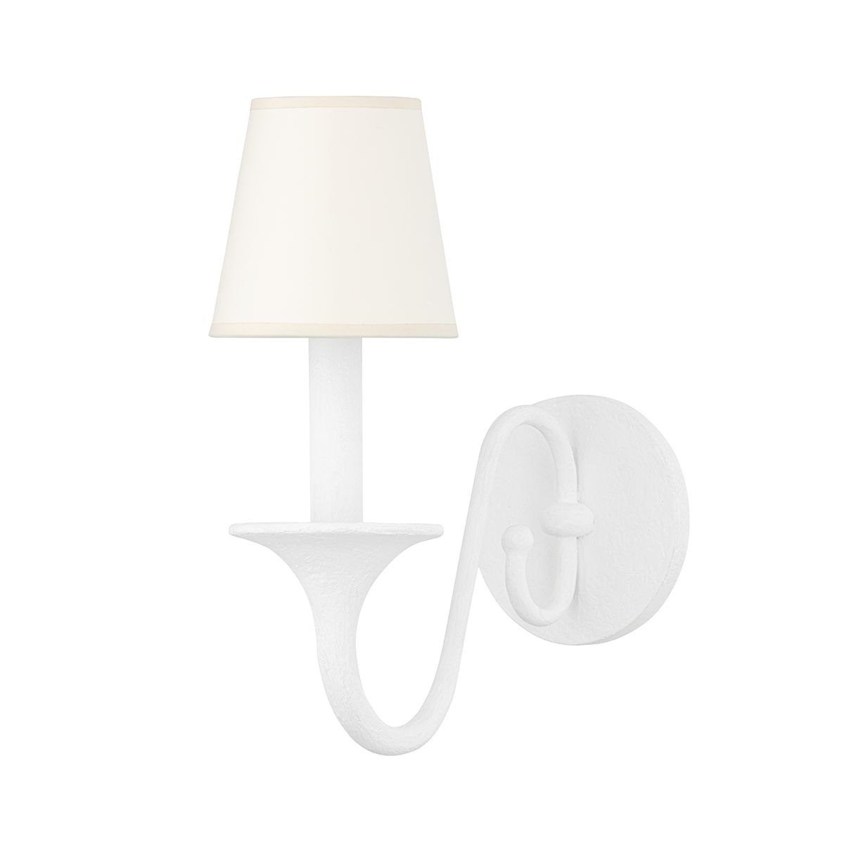 Windsor 12 in. Armed Sconce White finish