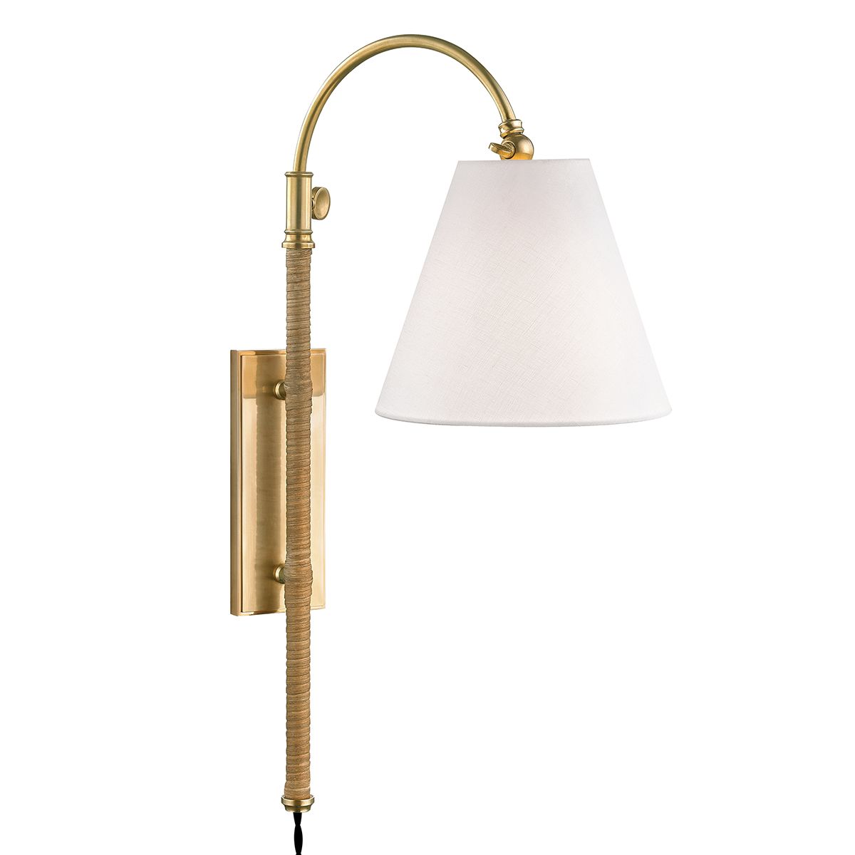 Curves No.1 30 in. Armed Sconce Brass finish - Bees Lighting