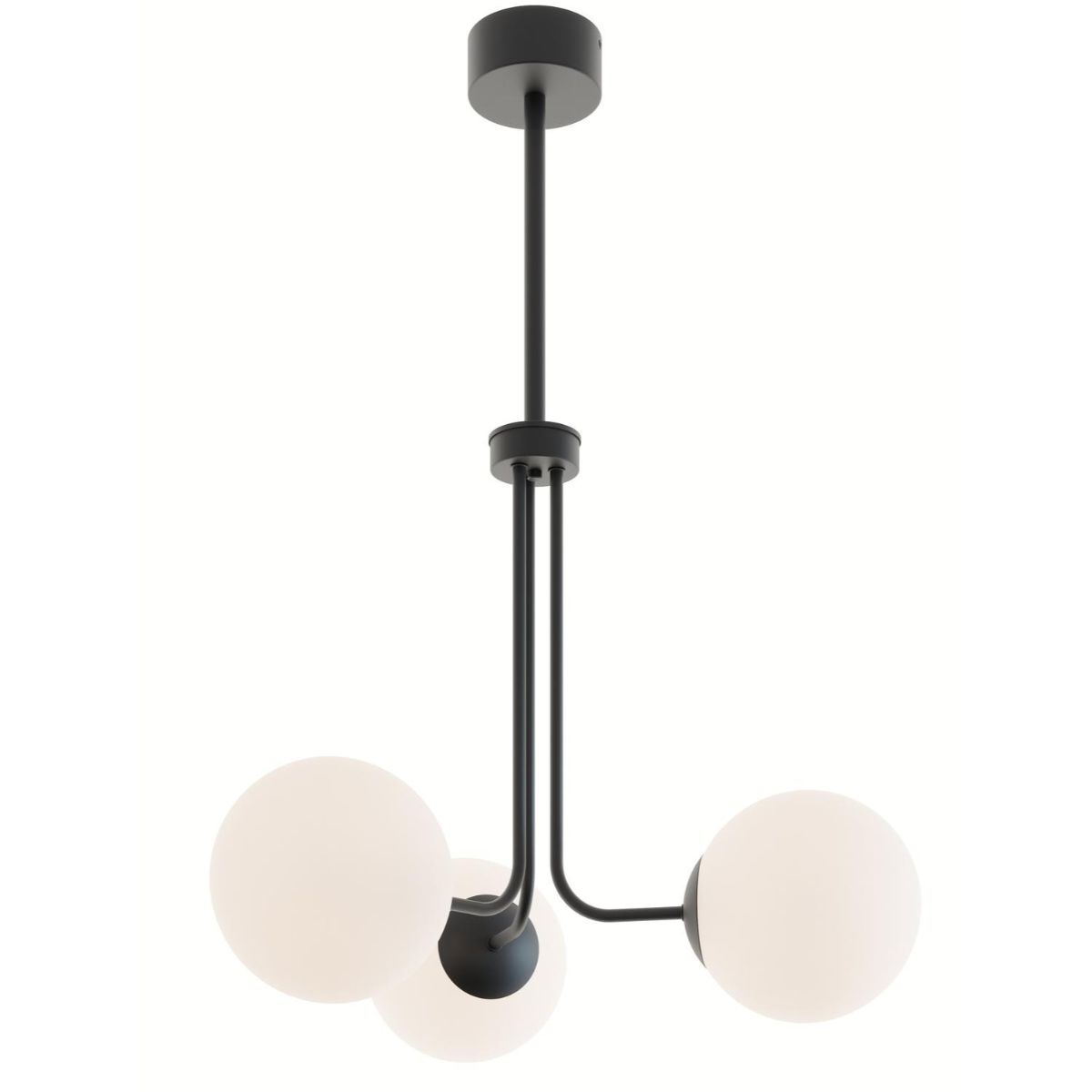 Metropolitan 27 in. 3 Lights LED Pendant Light Black Finish - Bees Lighting