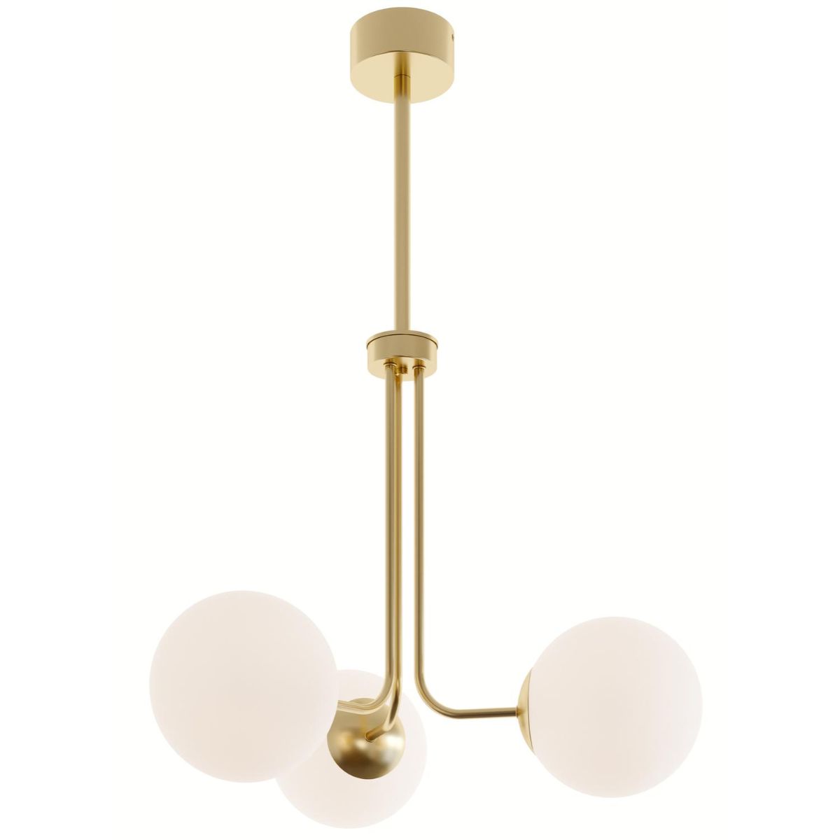 Metropolitan 27 in. 3 Lights LED Pendant Light Satin Brass Finish - Bees Lighting